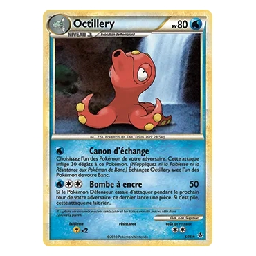 Octillery 006 : Joyau Holographique rare de l'extension Pokémon HS Déchaînement