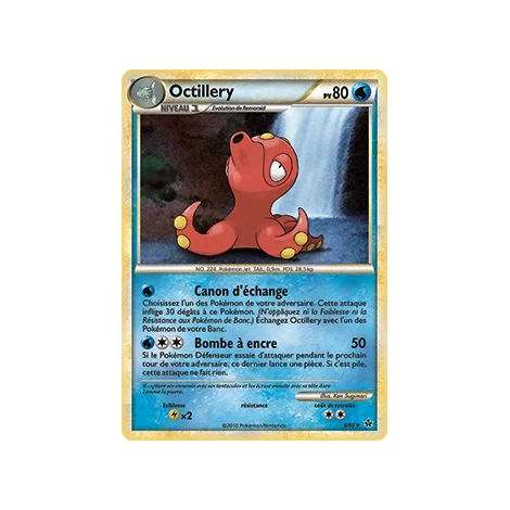 Octillery 006 : Joyau Holographique rare de l'extension Pokémon HS Déchaînement