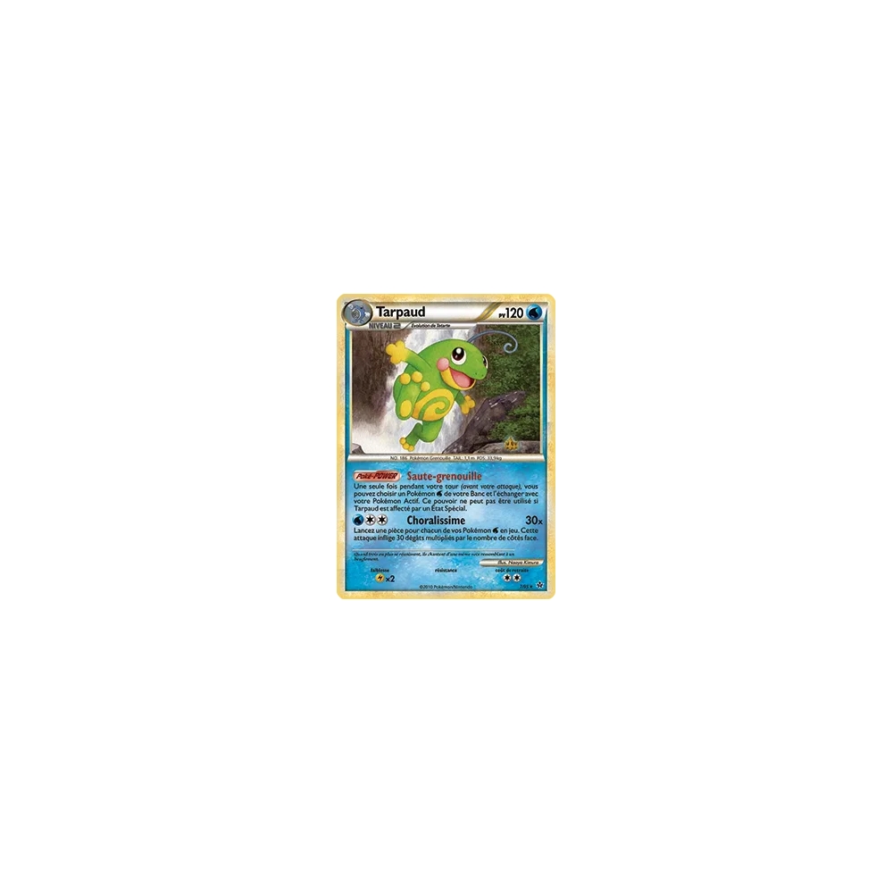 Carte Tarpaud - Holographique rare de Pokémon HS Déchaînement 007