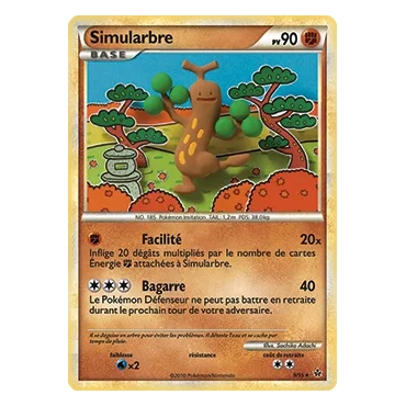 Découvrez Simularbre, carte Holographique rare de la série HS Déchaînement