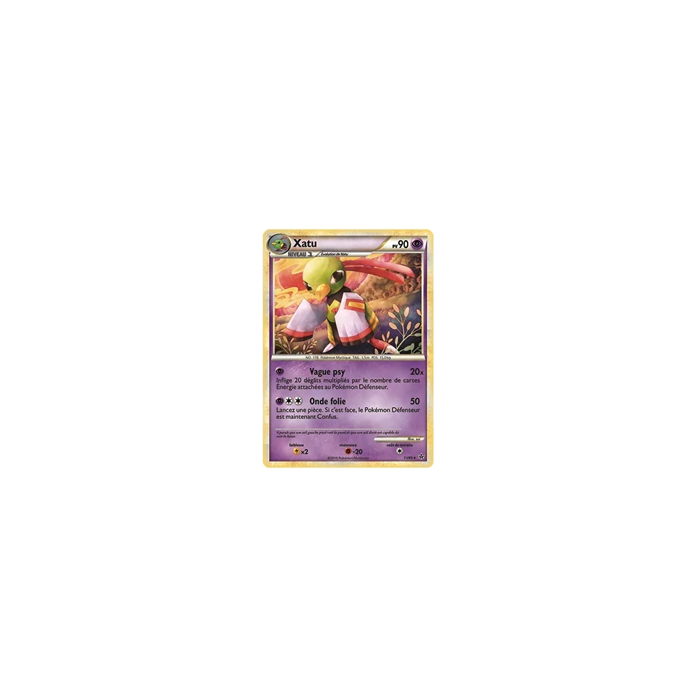 Découvrez Xatu, carte Holographique rare de la série HS Déchaînement