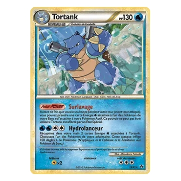 Découvrez Tortank, carte Rare (Brillante) de la série HS Déchaînement
