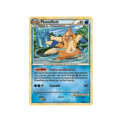 Carte Mustéflott - Rare (Brillante) de Pokémon HS Déchaînement 16/95