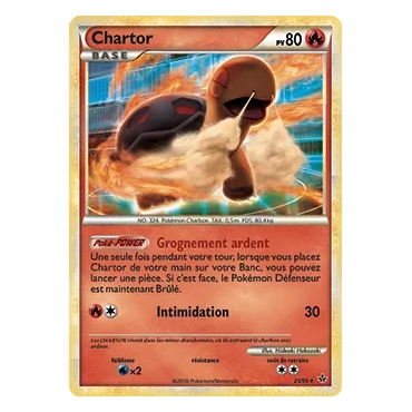 Découvrez Chartor, carte Rare (Brillante) de la série HS Déchaînement