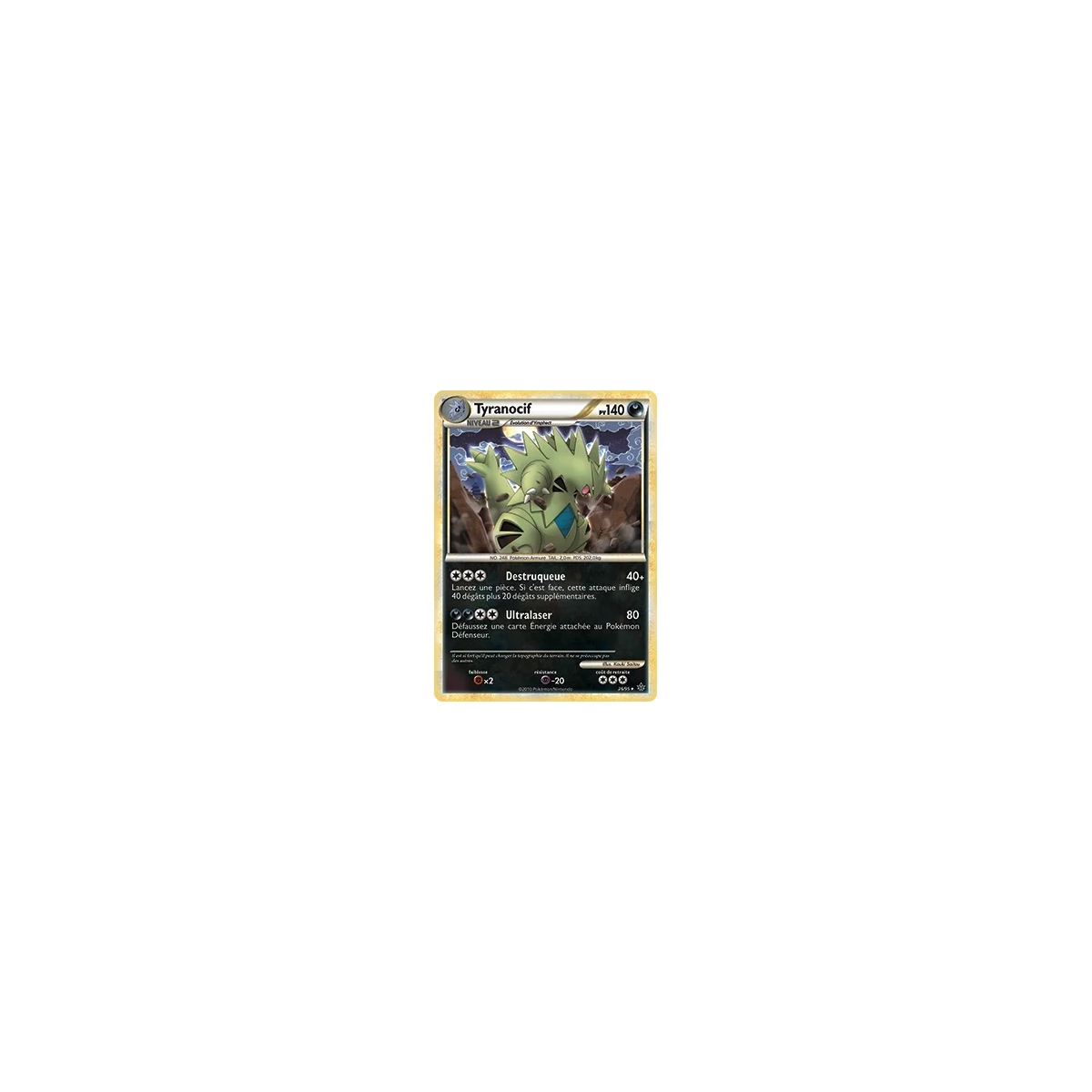 Tyranocif 26/95 : Joyau Rare (Brillante) de l'extension Pokémon HS Déchaînement