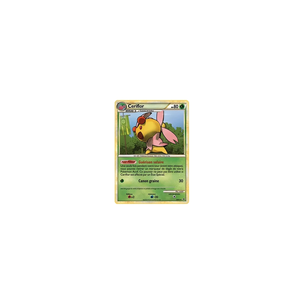 Carte Ceriflor - Peu commune (Brillante) de Pokémon HS Déchaînement 28/95