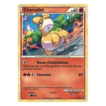 Carte Chamallot - Peu commune (Brillante) de Pokémon HS Déchaînement 35/95