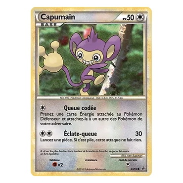 Carte Capumain - Commune (Brillante) de Pokémon HS Déchaînement 43/95