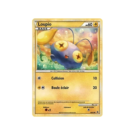 Carte Loupio - Commune (Brillante) de Pokémon HS Déchaînement 48/95