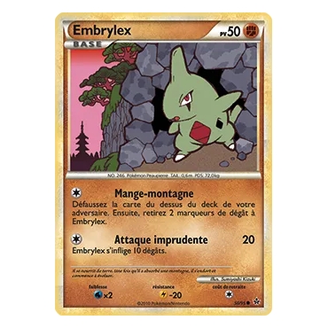 Embrylex 50/95 : Joyau Commune (Brillante) de l'extension Pokémon HS Déchaînement