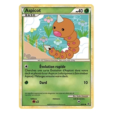 Carte Aspicot - Commune (Brillante) de Pokémon HS Déchaînement 69/95