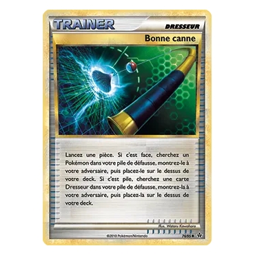 Carte Bonne canne - Peu commune (Brillante) de Pokémon HS Déchaînement 76/95