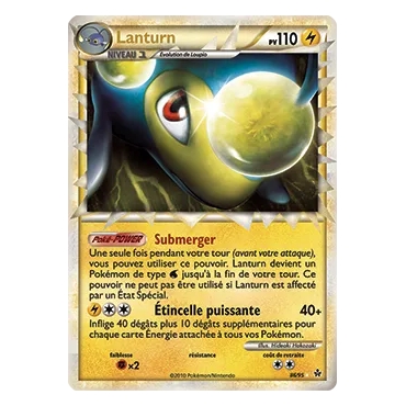 Lanturn 86/95 : Joyau Rare Prime de l'extension Pokémon HS Déchaînement