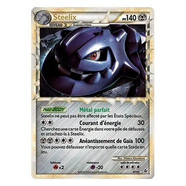 Carte Steelix - Rare Prime de Pokémon HS Déchaînement 87/95