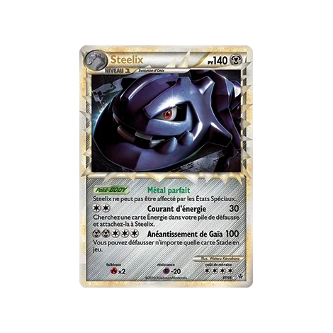 Carte Steelix - Rare Prime de Pokémon HS Déchaînement 87/95