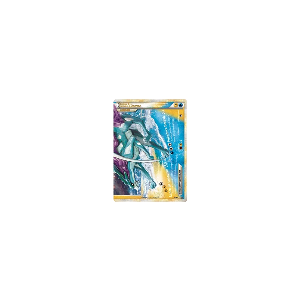 Carte Raikou & Suicune - LÉGENDE de Pokémon HS Déchaînement 93/95