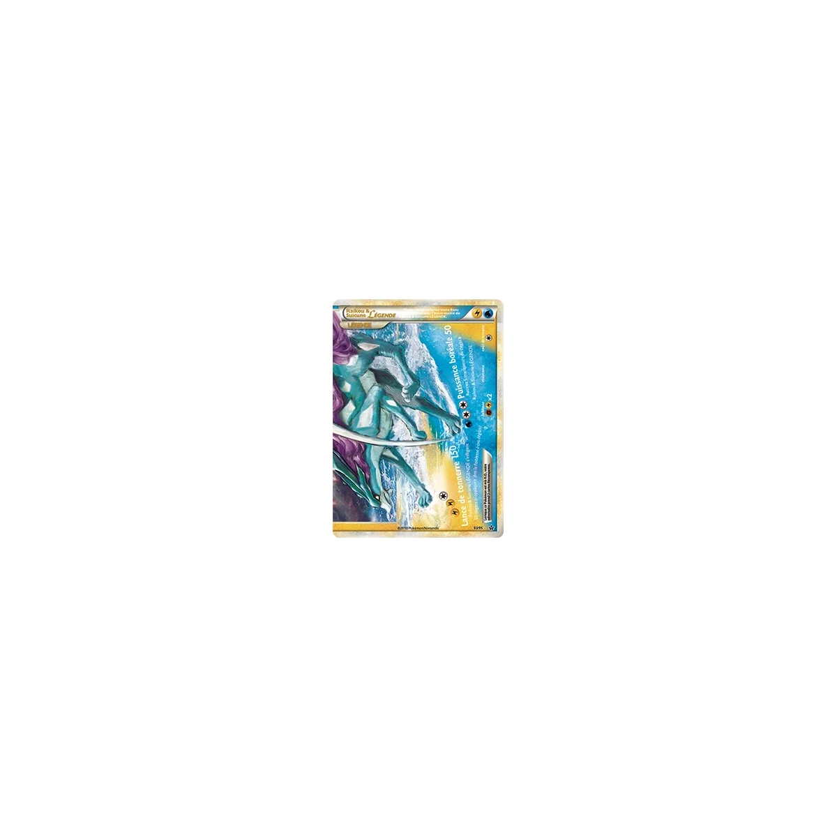 Carte Raikou & Suicune - LÉGENDE de Pokémon HS Déchaînement 93/95