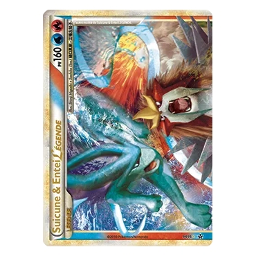 Carte Suicune & Entei - LÉGENDE de Pokémon HS Déchaînement 94/95