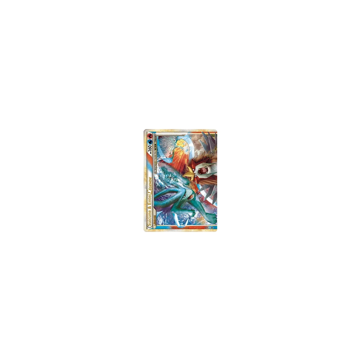 Carte Suicune & Entei - LÉGENDE de Pokémon HS Déchaînement 94/95