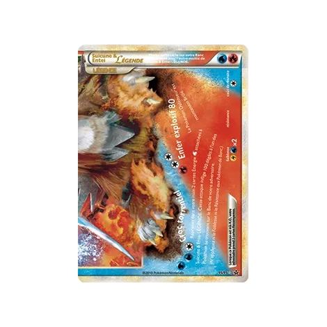 Découvrez Suicune & Entei, carte LÉGENDE de la série HS Déchaînement