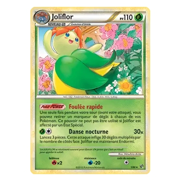 Découvrez Joliflor, carte Holographique rare de la série HS Indomptable