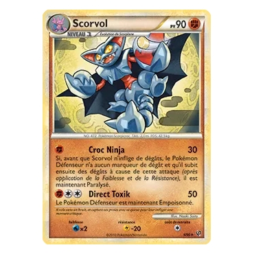 Découvrez Scorvol, carte Holographique rare de la série HS Indomptable