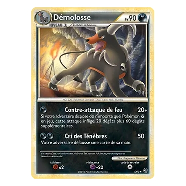 Découvrez Démolosse, carte Holographique rare de la série HS Indomptable