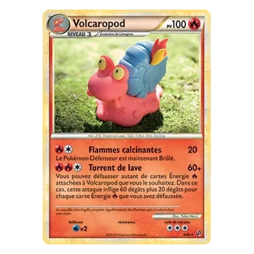 Carte Volcaropod - Holographique rare de Pokémon HS Indomptable 006