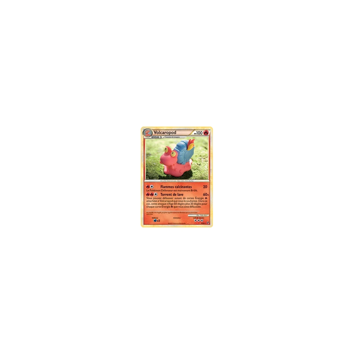 Carte Volcaropod - Holographique rare de Pokémon HS Indomptable 006