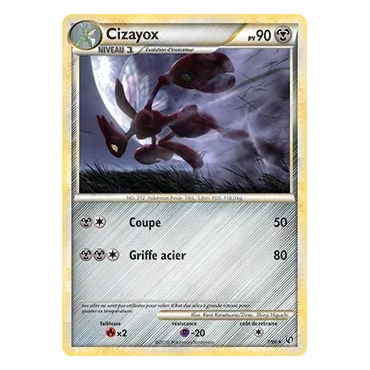 Cizayox 007 : Joyau Holographique rare de l'extension Pokémon HS Indomptable