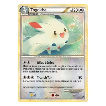 Carte Togekiss - Holographique rare de Pokémon HS Indomptable 009