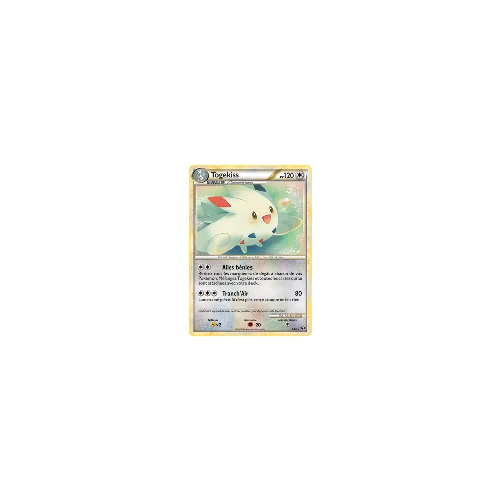 Carte Togekiss - Holographique rare de Pokémon HS Indomptable 009