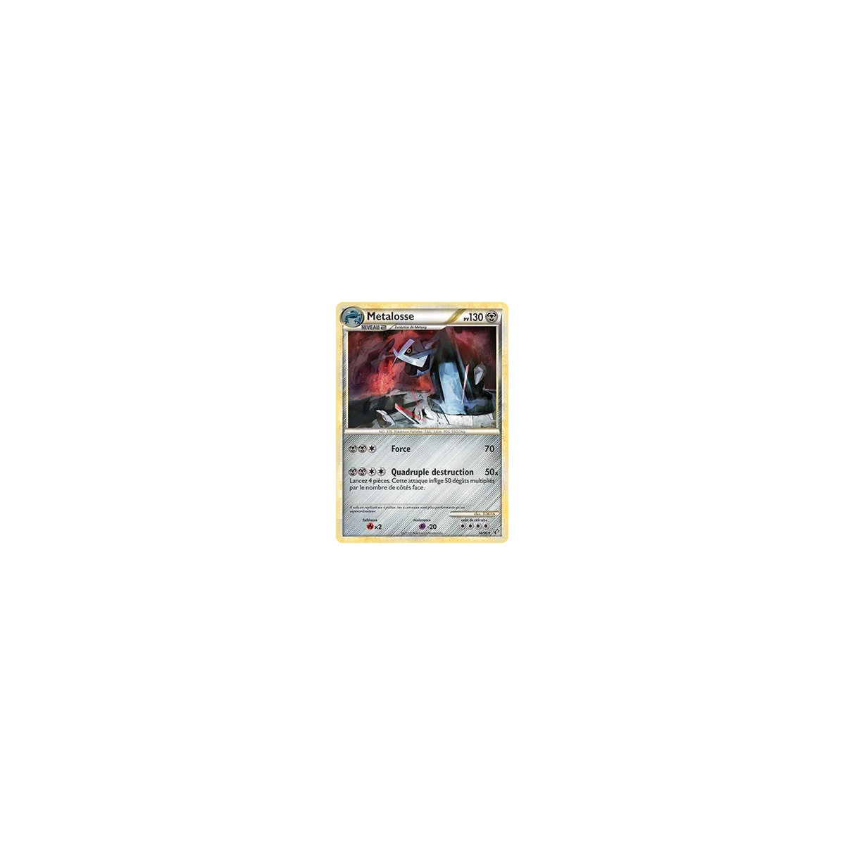 Metalosse 18/90 : Joyau Rare (Brillante) de l'extension Pokémon HS Indomptable