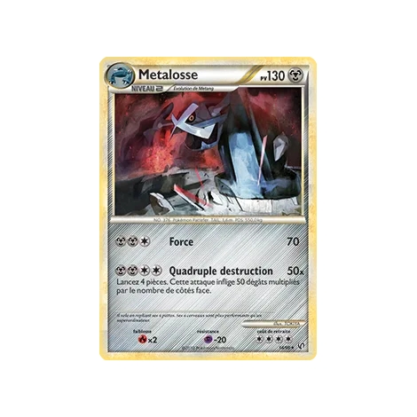 Metalosse 18/90 : Joyau Rare (Brillante) de l'extension Pokémon HS Indomptable