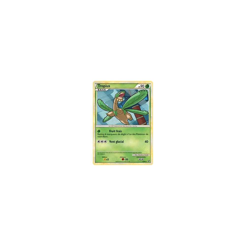 Découvrez Tropius, carte Rare (Brillante) de la série HS Indomptable