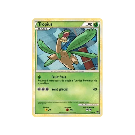 Découvrez Tropius, carte Rare (Brillante) de la série HS Indomptable