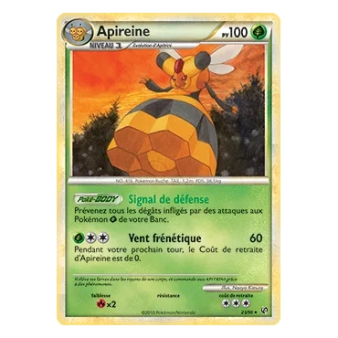 Apireine 23/90 : Joyau Rare (Brillante) de l'extension Pokémon HS Indomptable