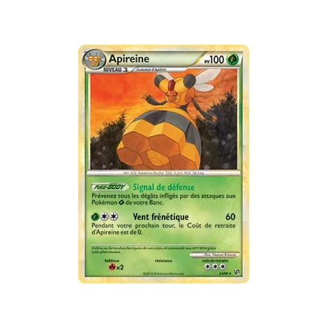 Apireine 23/90 : Joyau Rare (Brillante) de l'extension Pokémon HS Indomptable