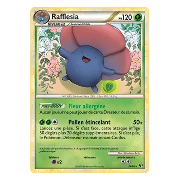 Rafflesia 24/90 : Joyau Rare (Brillante) de l'extension Pokémon HS Indomptable