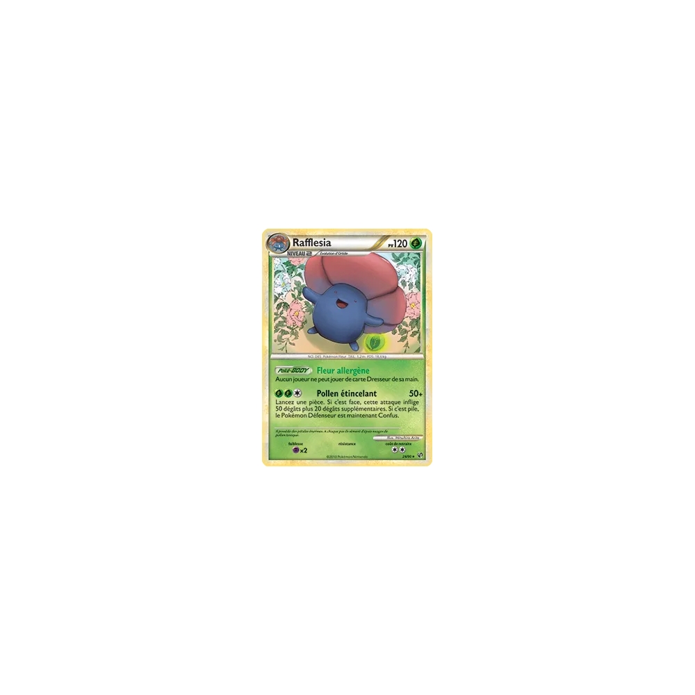 Rafflesia 24/90 : Joyau Rare (Brillante) de l'extension Pokémon HS Indomptable