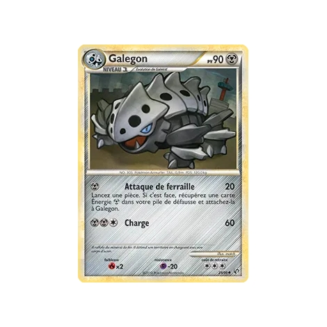 Carte Galegon - Peu commune (Brillante) de Pokémon HS Indomptable 29/90