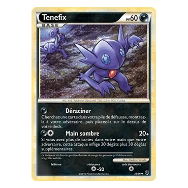 Carte Tenefix - Peu commune (Brillante) de Pokémon HS Indomptable 35/90