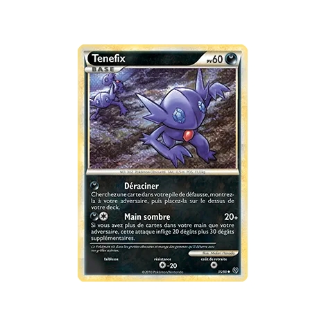 Carte Tenefix - Peu commune (Brillante) de Pokémon HS Indomptable 35/90