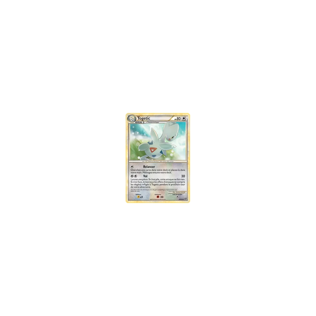 Togetic 39/90 : Joyau Peu commune (Brillante) de l'extension Pokémon HS Indomptable