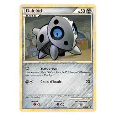 Galekid 42/90 : Joyau Commune (Brillante) de l'extension Pokémon HS Indomptable