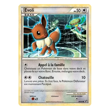 Carte Evoli - Commune (Brillante) de Pokémon HS Indomptable 48/90