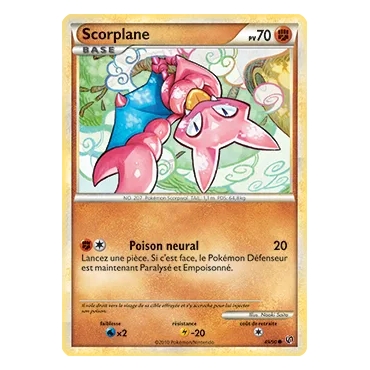 Découvrez Scorplane, carte Commune (Brillante) de la série HS Indomptable