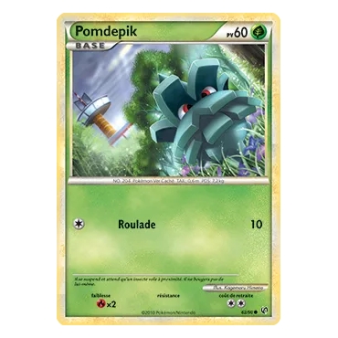 Pomdepik 62/90 : Joyau Commune (Brillante) de l'extension Pokémon HS Indomptable