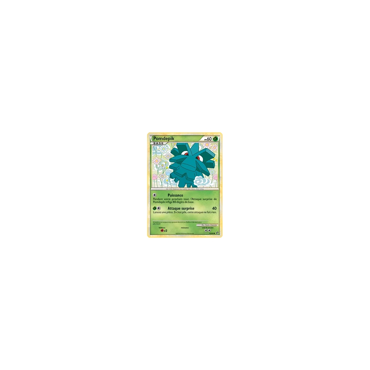 Carte Pomdepik - Commune (Brillante) de Pokémon HS Indomptable 63/90