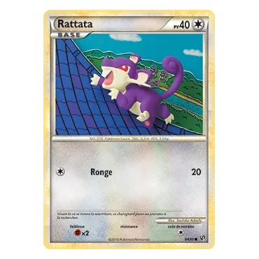 Découvrez Rattata, carte Commune (Brillante) de la série HS Indomptable